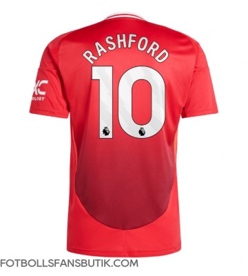 Manchester United Marcus Rashford #10 Replika Hemmatröja 2024-25 Kortärmad